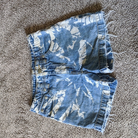 🌻 Distressed Denim Jean Shorts - Picture 1 of 8